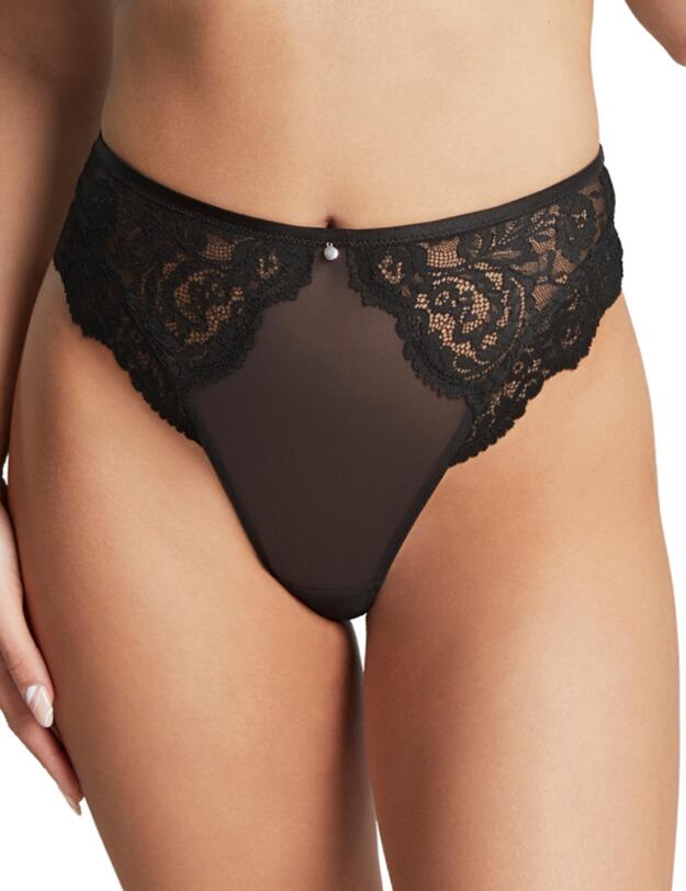 Cleo by Panache Addison High Waist Brazilian Brief Noir
