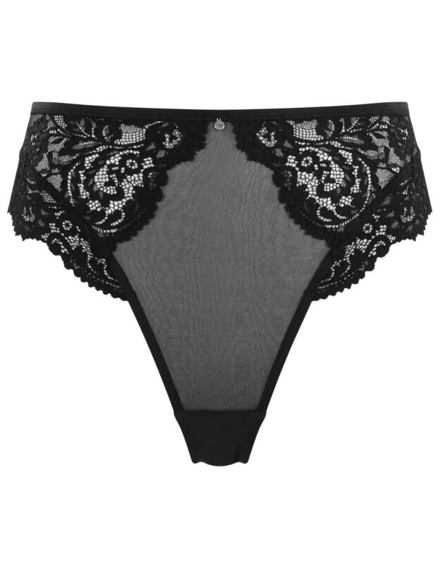 Cleo by Panache Addison High Waist Brazilian Brief Noir
