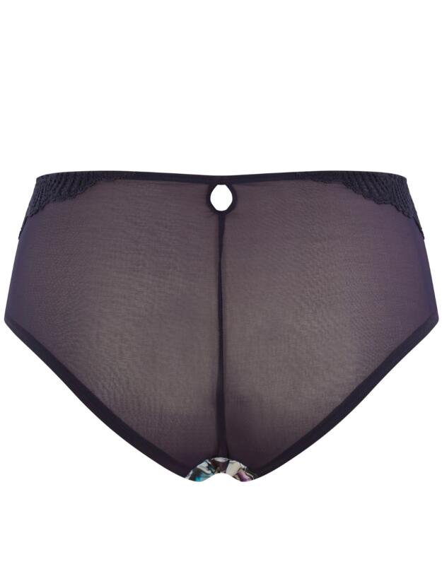 Sculptresse by Panache Arianna Deep Brief Damson Floral