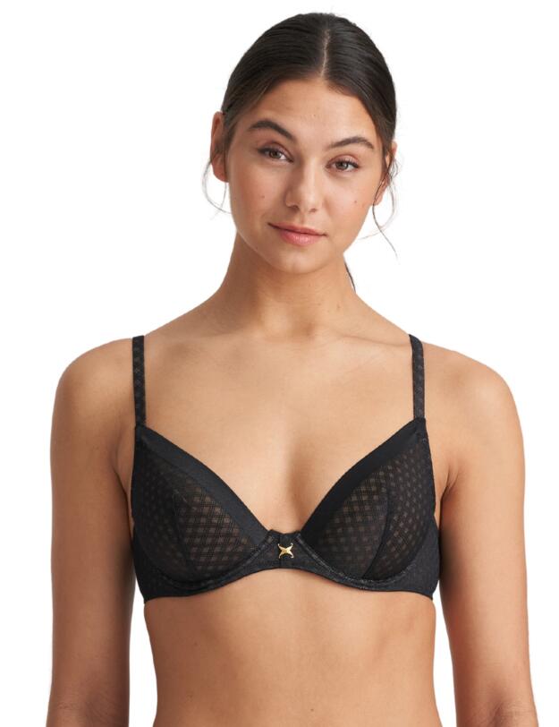 Marie Jo Channing Plunge Underwired Bra Black 