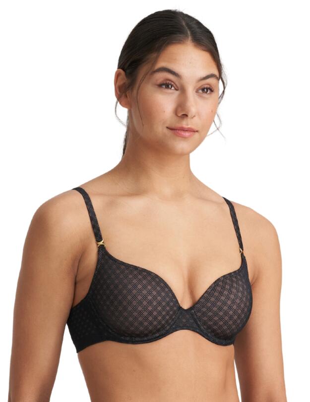 Marie Jo Channing Heart Shaped Padded Bra Black 