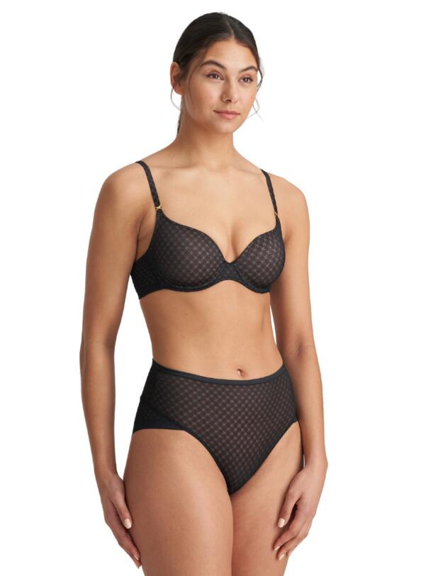 Marie Jo Channing Heart Shaped Padded Bra Black 
