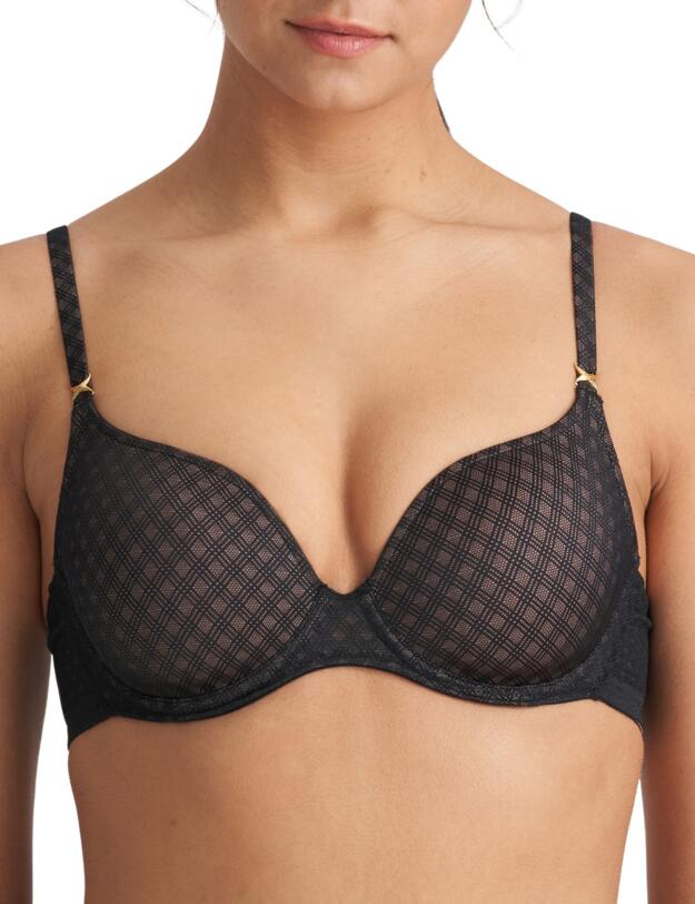 Marie Jo Channing Heart Shaped Padded Bra Black 