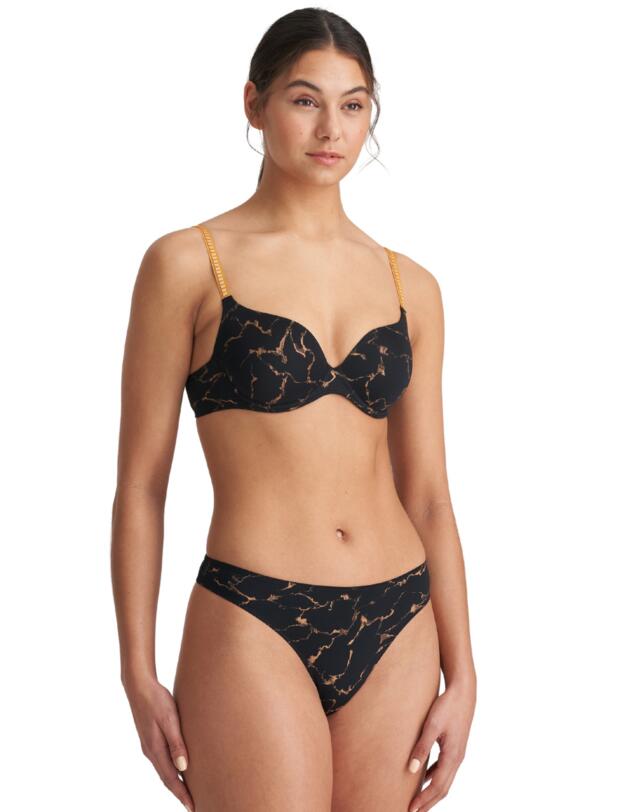 Marie Jo Colin Heart Shaped Padded Bra Marble Black 
