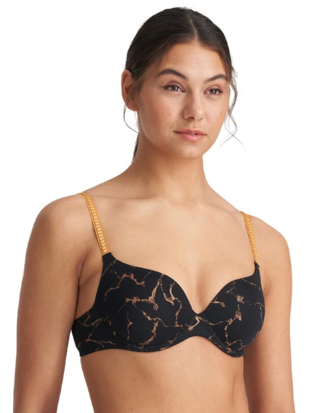 Marie Jo Colin Heart Shaped Padded Bra Marble Black 