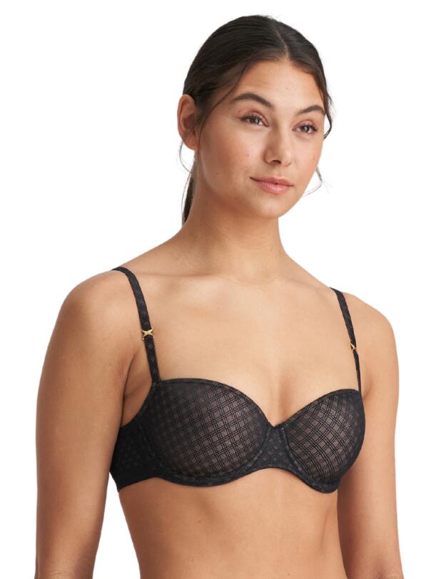 Marie Jo Channing Padded Balcony Bra Black 