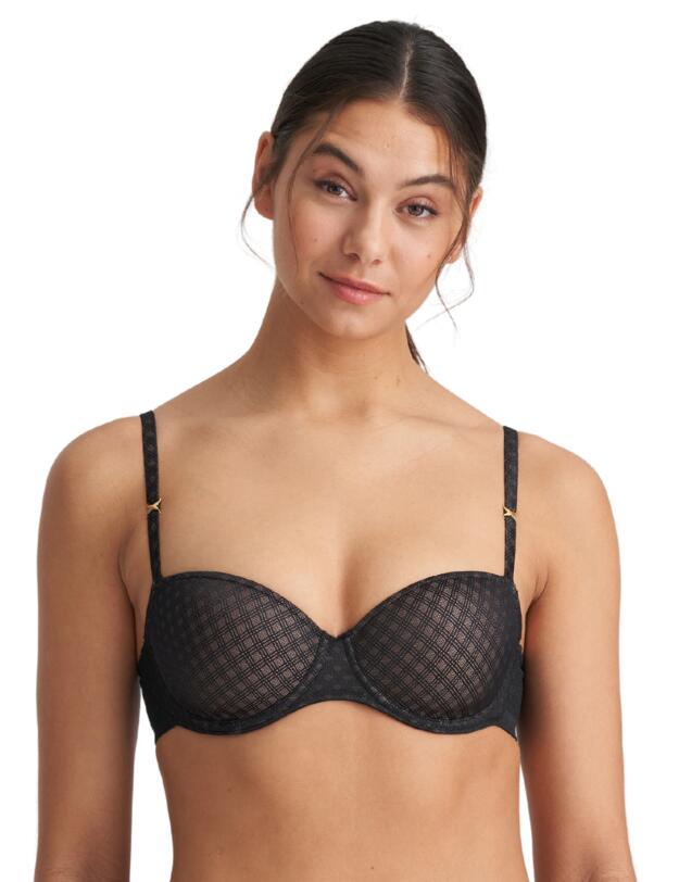 Marie Jo Channing Padded Balcony Bra Black 