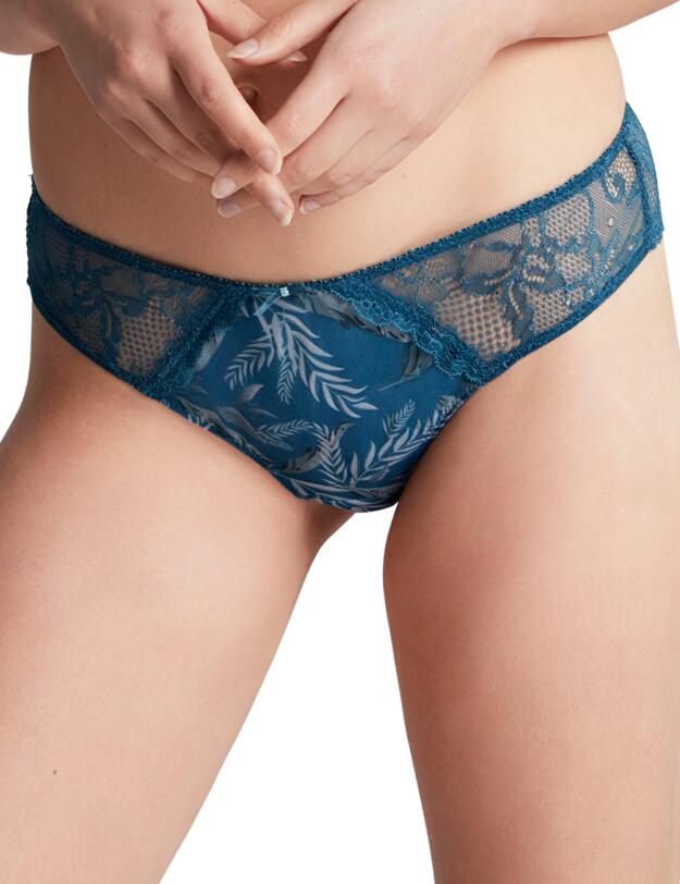 Panache Jasmine Brief Botanical Teal