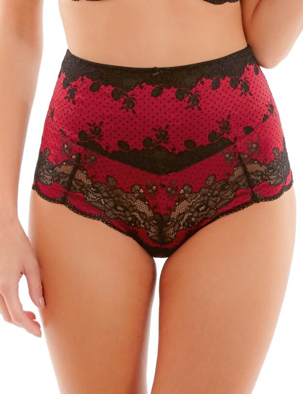 Panache Clara High Waist Brief Ruby / Noir