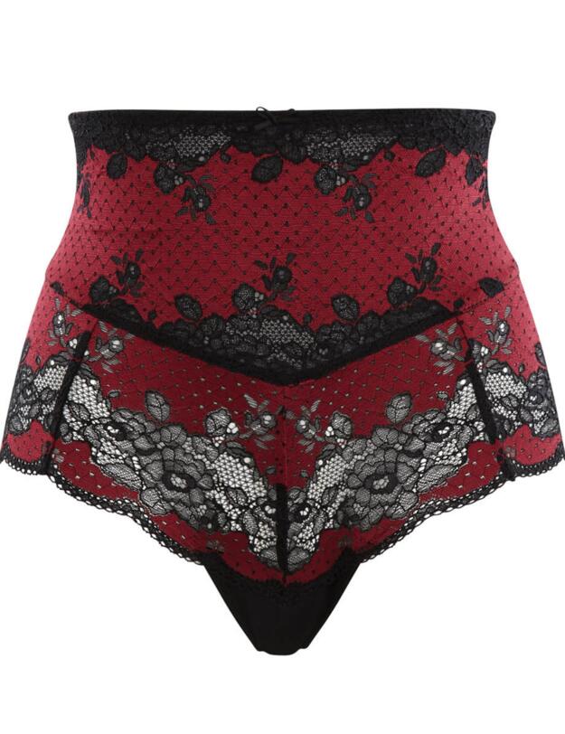 Panache Clara High Waist Brief Ruby / Noir
