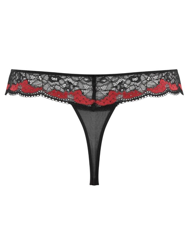 Panache Clara Thong Ruby / Noir