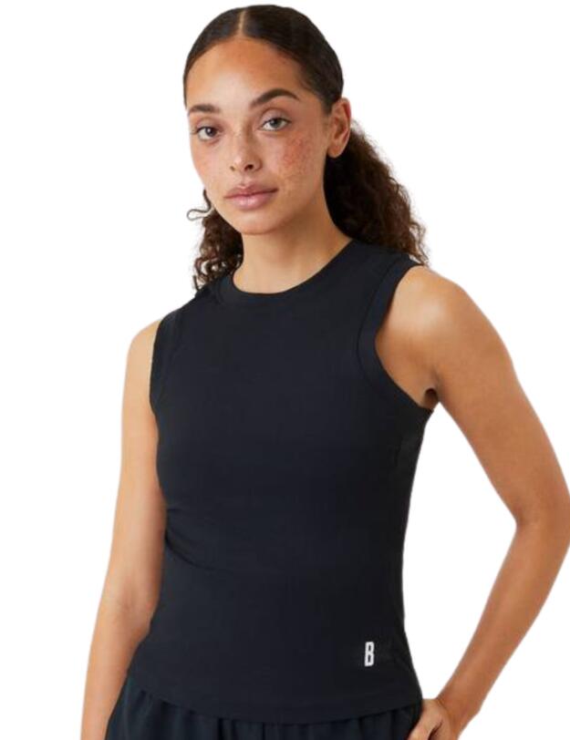  Bjorn Borg Ace Rib Tank Top Black Beauty