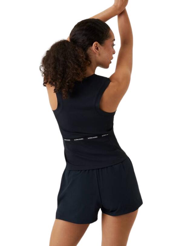  Bjorn Borg Ace Rib Tank Top Black Beauty