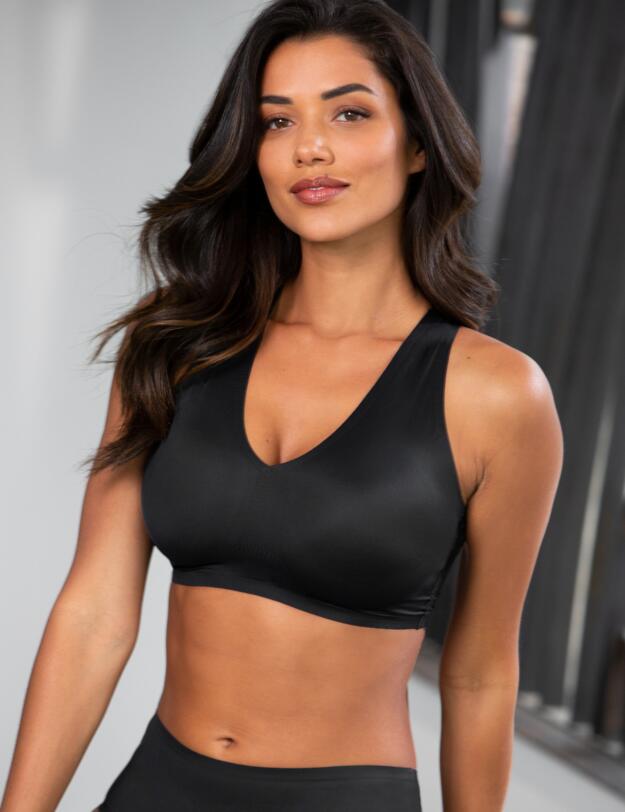 Pour Moi Off Duty Non-Wired Bralette Black