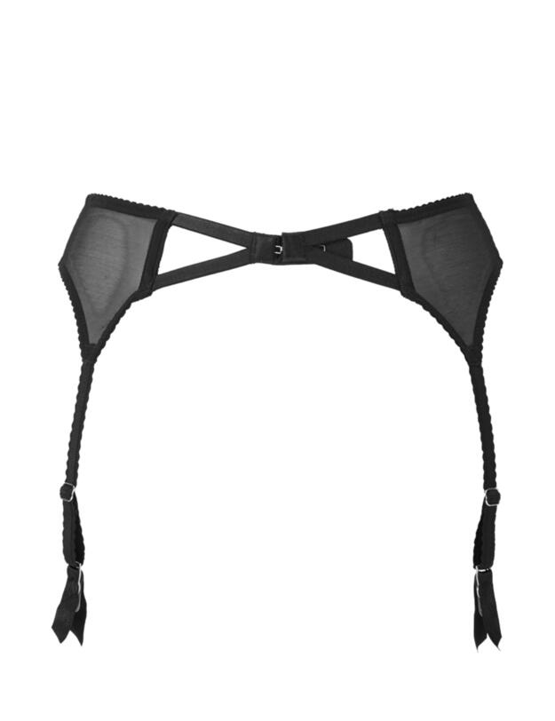 Gossard Sheer Seduction Suspender Belt Black