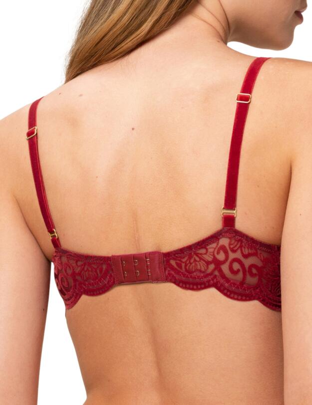 Triumph Amourette 300 Rococo Underwired Bra Mannish Red 