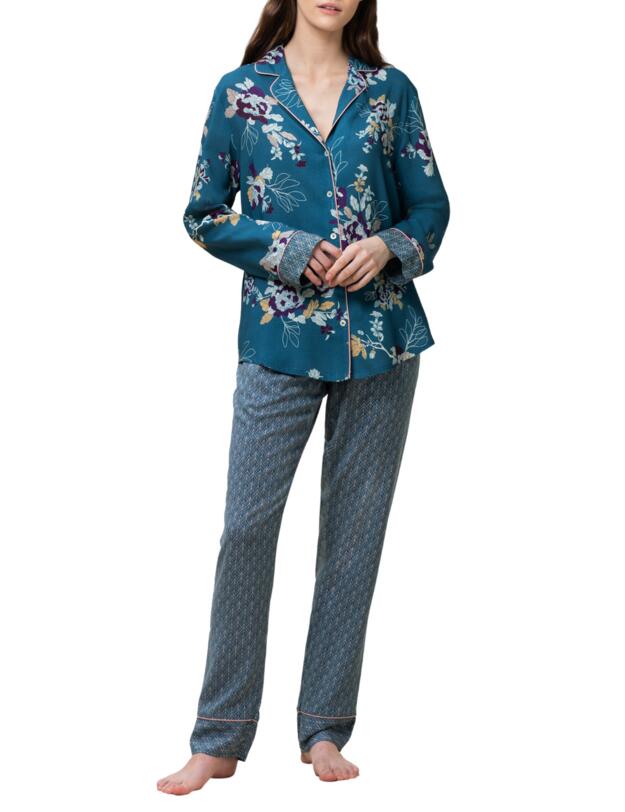 Triumph Boyfriend Pyjama Set Blue Combination 