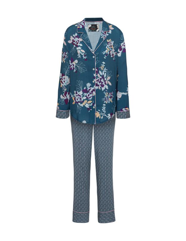 Triumph Boyfriend Pyjama Set Blue Combination 