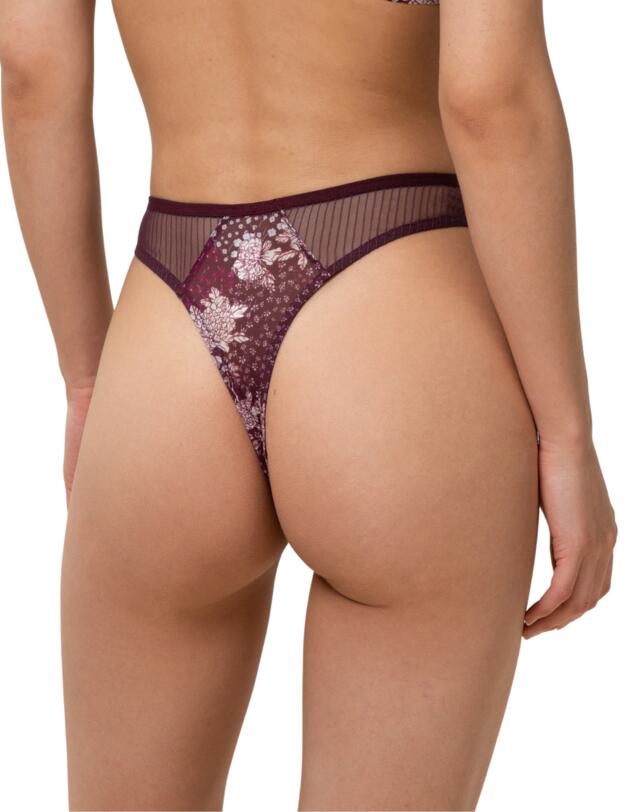 Triumph Lavish Spotlight High Waisted Thong Claret 