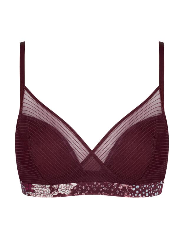 Triumph Lavish Spotlight Padded Bralette Claret 