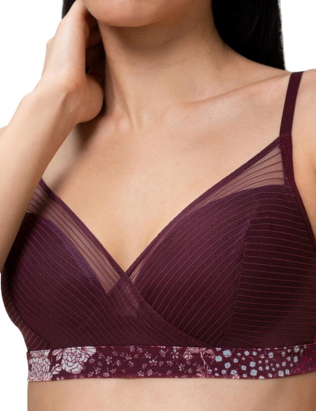 Triumph Lavish Spotlight Padded Bralette Claret 