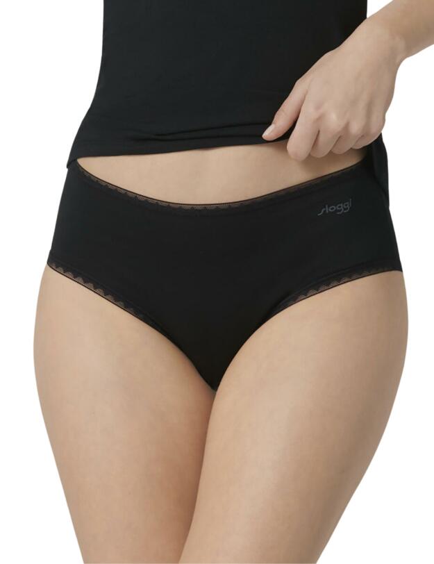 Sloggi Go Midi 2 Pack Black 