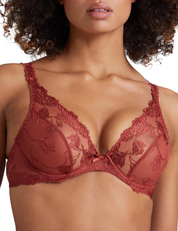  Aubade Softessence Plunge Bra Terracotta