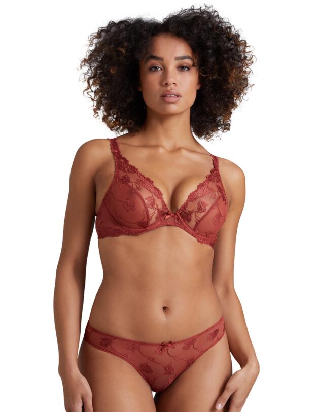  Aubade Softessence Plunge Bra Terracotta