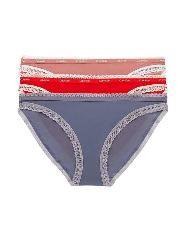  Calvin Klein Bottoms Up Refresh Bikini 3Pk Lilac Bud/Tuscan Terracotta/Sundown Orange