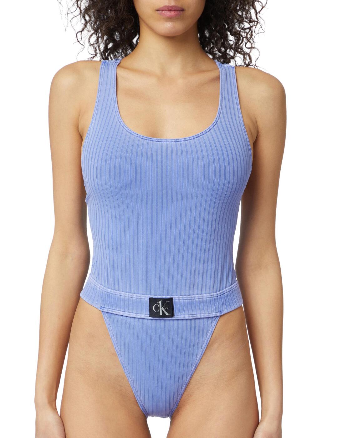 Calvin Klein CK One Authentic One Piece Swimsuit Wild Bluebell