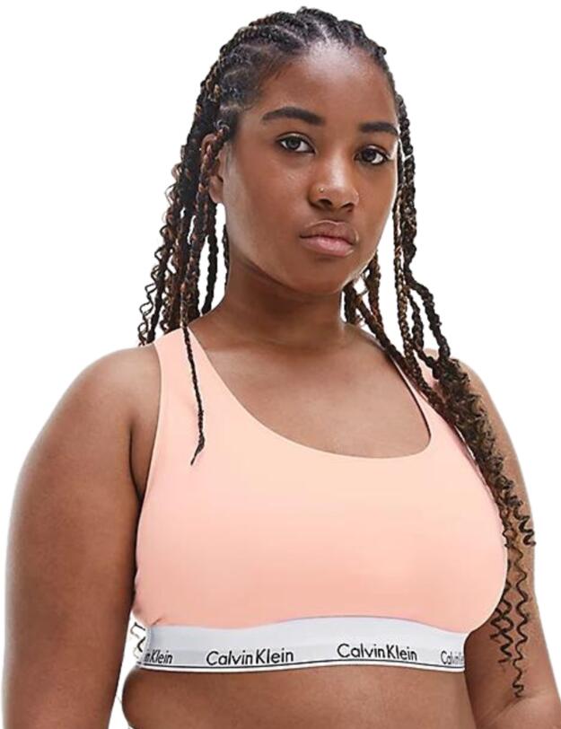 Calvin Klein Modern Cotton Plus Bralette Peach Melba