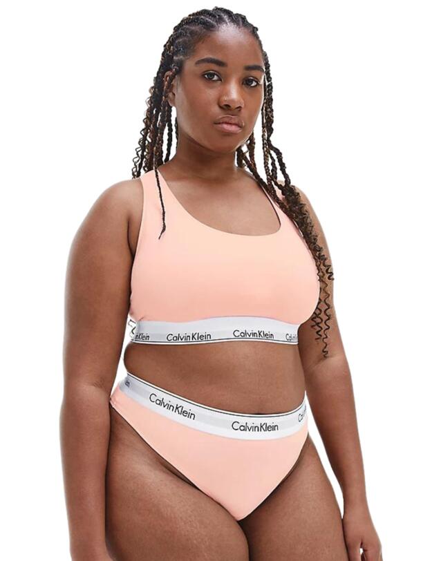 Calvin Klein Modern Cotton Plus Bralette Peach Melba