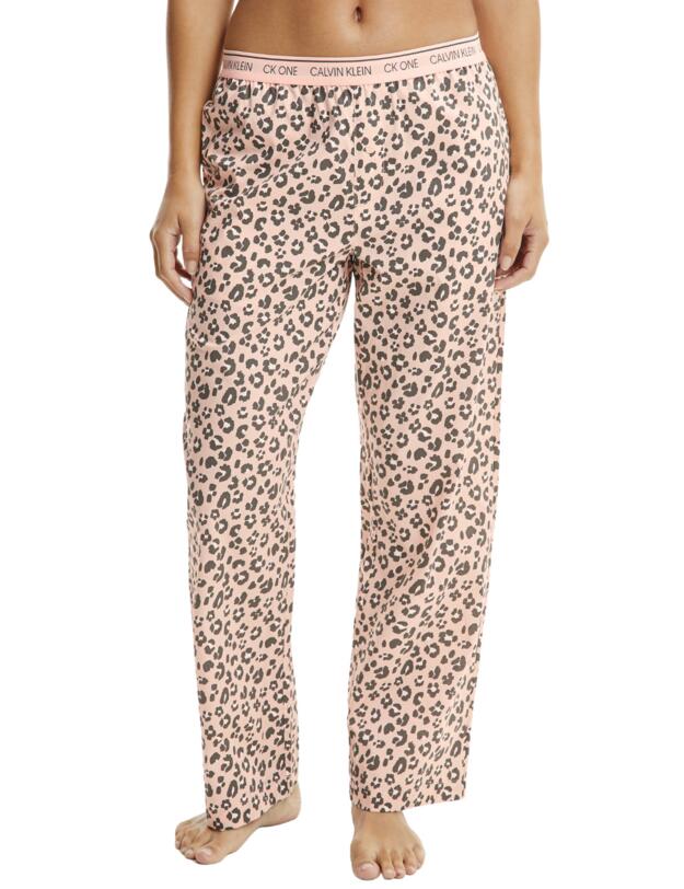  Calvin Klein CK One Sleep Pant  Stephen Leopard Peach Melba