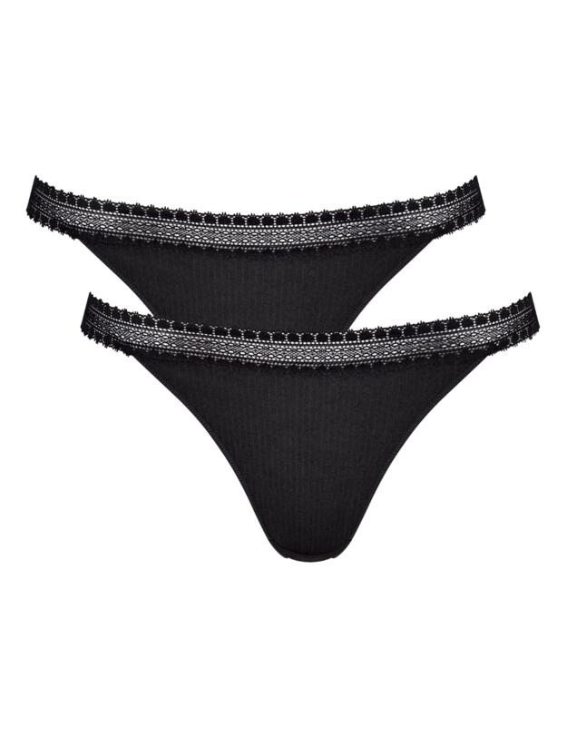 Sloggi Zero Feel Flow Tai 2 Pack Black 