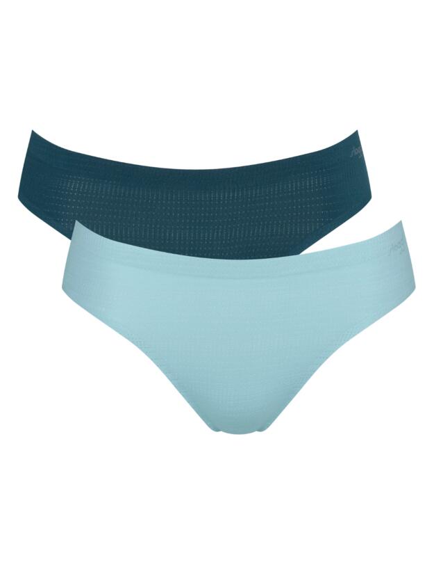Sloggi Zero +Motion Ultra High Leg 2 Pack Blue-Dark Combination 