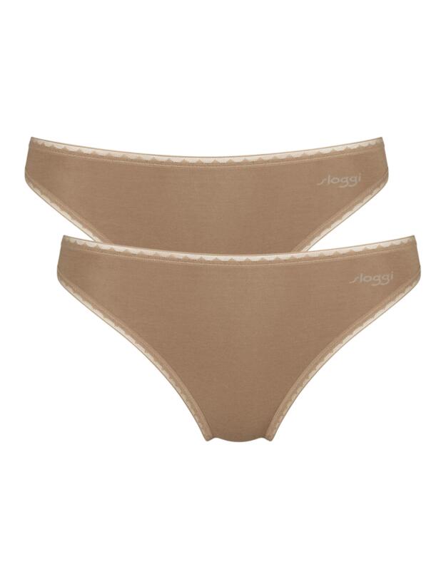 Sloggi Go Tai Brief 2 Pack Nostalgic Brown 