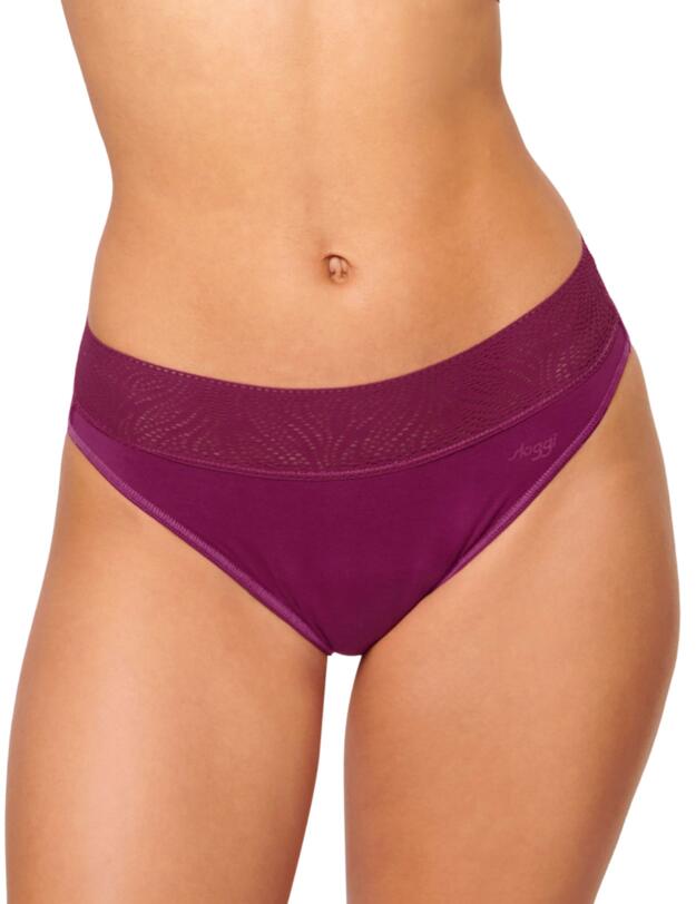 Sloggi Period Pants Tai Brief Light 2 Pack Wine 