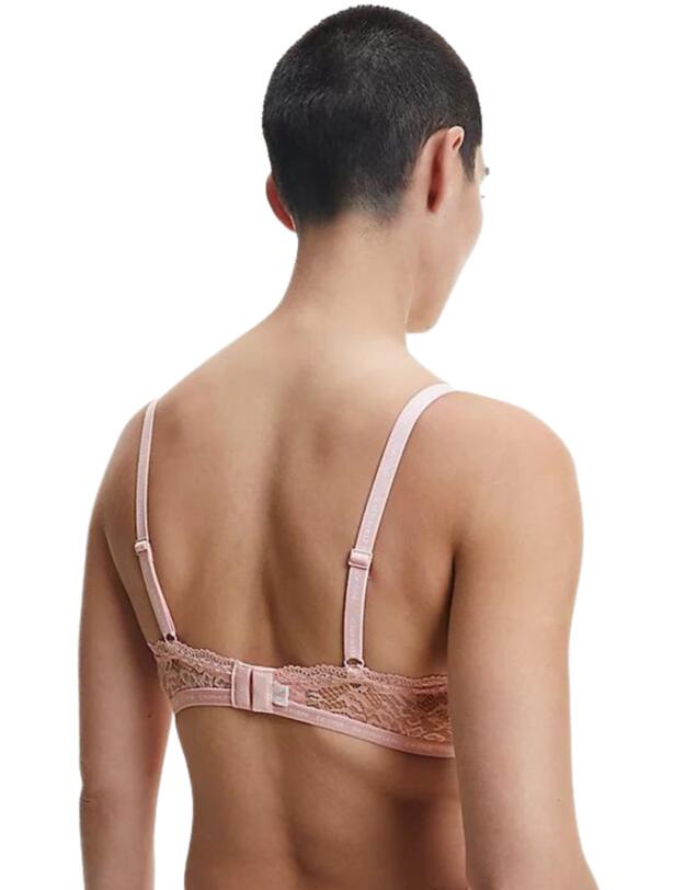 Calvin Klein CK One Lace Balconette Bra Pink Shell