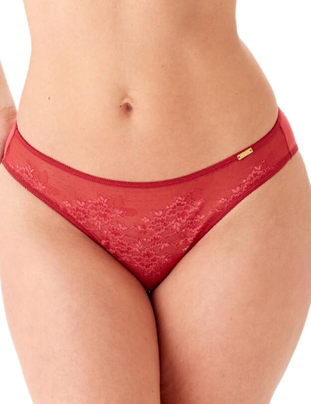Gossard Glossies Lace Brief Raspberry Blush