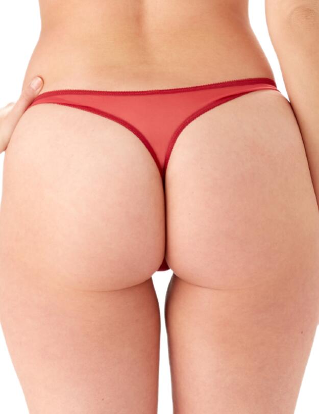 Gossard Glossies Lace Thong Raspberry Blush