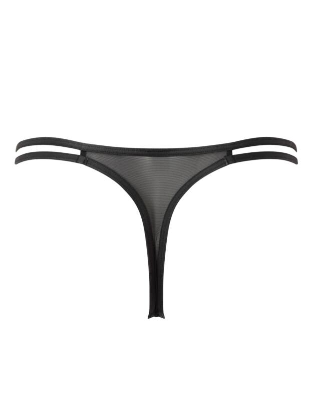 Gossard VIP Captivate Strappy Thong Black/Bronze