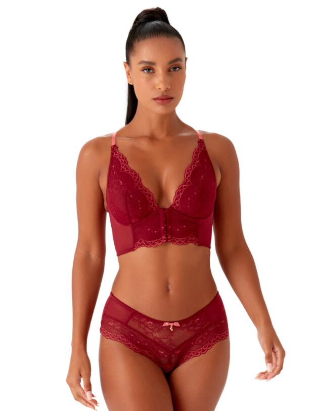 Gossard Superboost Lace Short Cranberry/Raspbery Sorbet