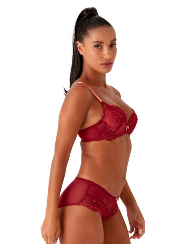 Gossard Superboost Lace Short Cranberry/Raspbery Sorbet