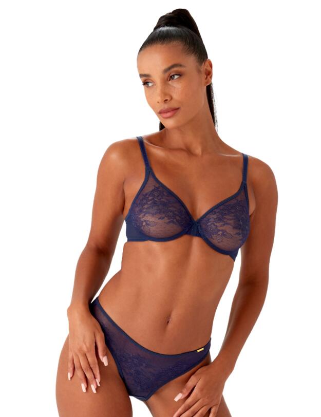 Gossard Glossies Lace Brief Eclipse