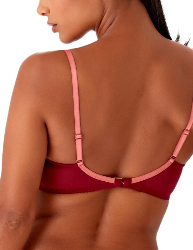 Gossard Superboost Lace Plunge Bra Cranberry/Raspbery Sorbet