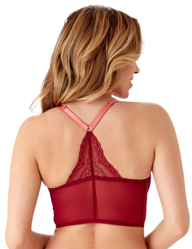  Gossard Superboost Lace Deep V Bralette Cranberry/Raspbery Sorbet