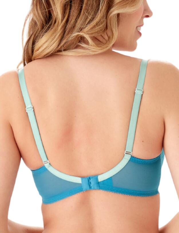 Gossard Superboost Lace Padded Plunge Bra  Ocean Blue
