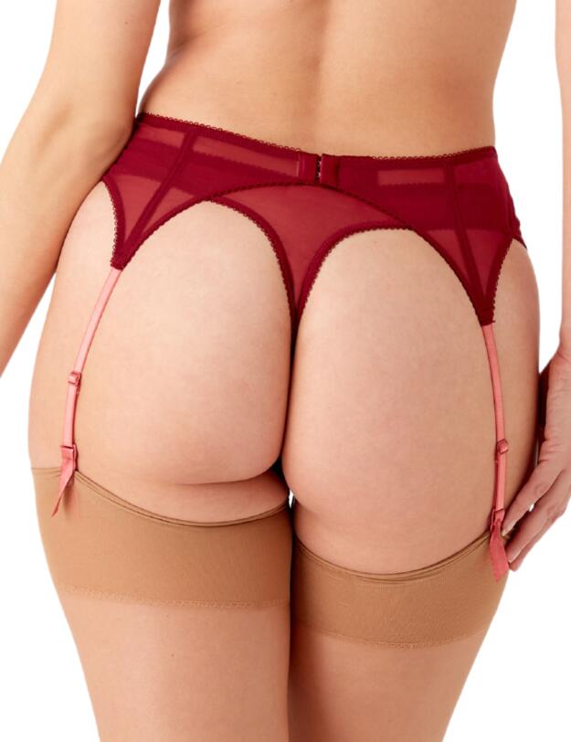 Gossard Superboost Lace Suspender Cranberry/Raspbery Sorbet