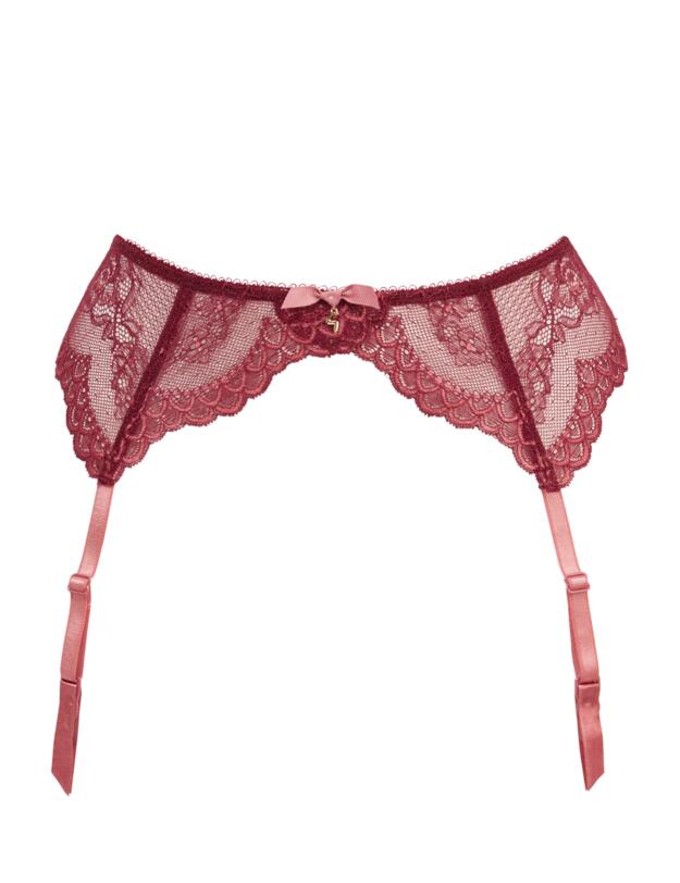 Gossard Superboost Lace Suspender Cranberry/Raspbery Sorbet