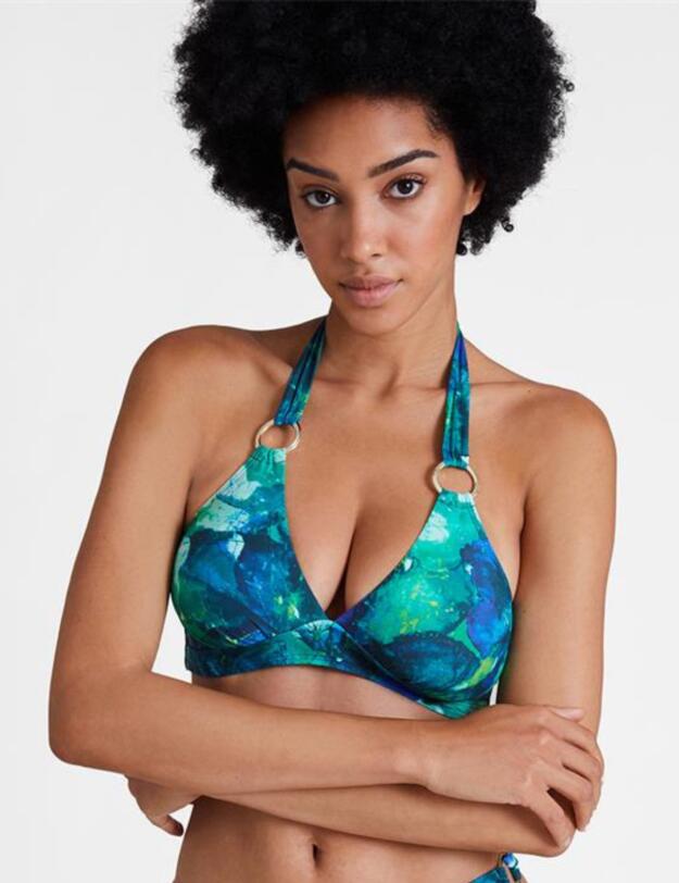 Aubade Deep Green Sea Soft Bra Peinture 